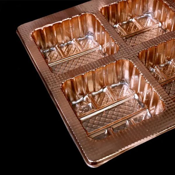 Custom Food Grand PET Tray Box For Handmade Brownie Chocolate Gift 1.0mm