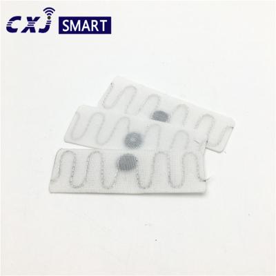 Textile de tissu soudant à chaud l'étiquette lavable de blanchisserie de la fréquence ultra-haute RFID
