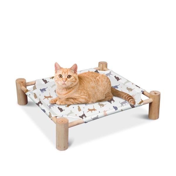 Le lit de hamac pour animaux de compagnie en bois vide pour l'impression de photos par sublimation