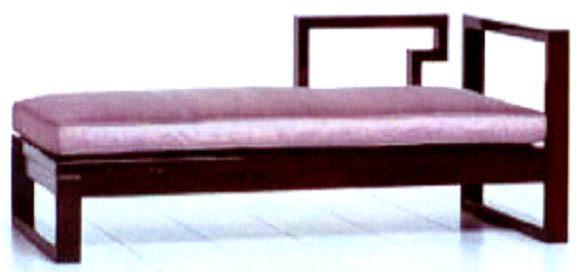 Hardwood Frame 2 Arm Chaise Lounge For Living Room Hotel Lounge Chairs