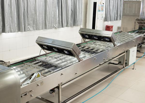 Fully Automatic Marshalling Cooling Conveyor Stainless Steel Material