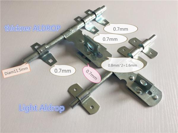 Lightweight Door Bolt Latch Bright Brass Plated 10 Lightweight