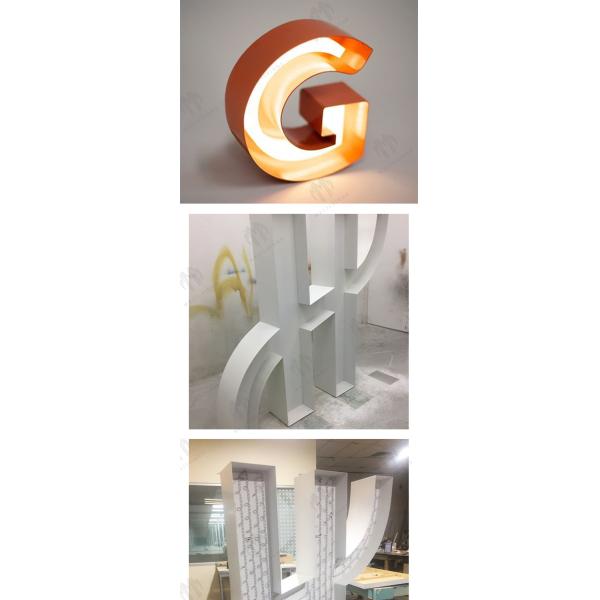 Silver Color Aluminium Trim Cap Outdoor Channel Letter For Advertising Sign