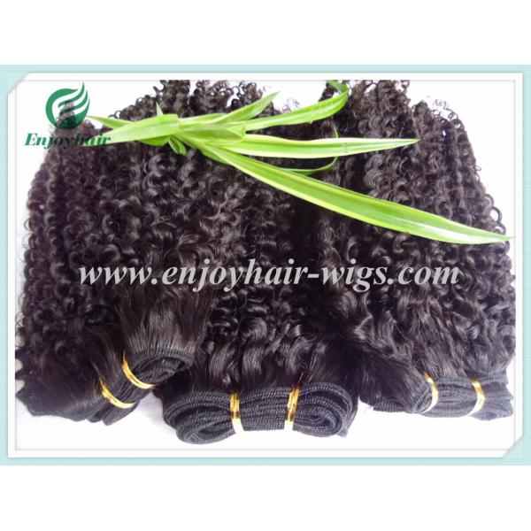 Peruvian 5A virgin remy hair weave ,natural color(can be dye) curly hair 10''-26''length