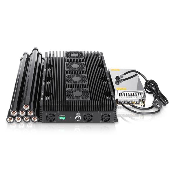 8 antennas  jammer with Intelligent cooling system,blocking 2G,3G,4G,5G signals,cover range up to 150m