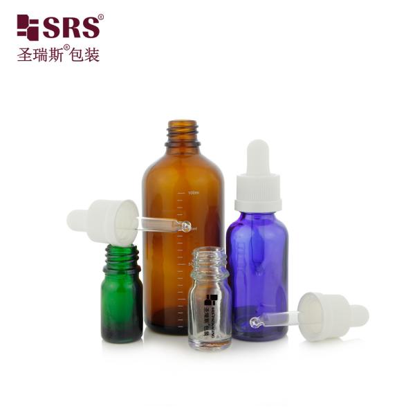 D010 Exquisite Transparent Glass Molded Bottles with CRC Child Resistant Caps and Precision Dropper Lids Tailored for Premium Hair Essence Serum