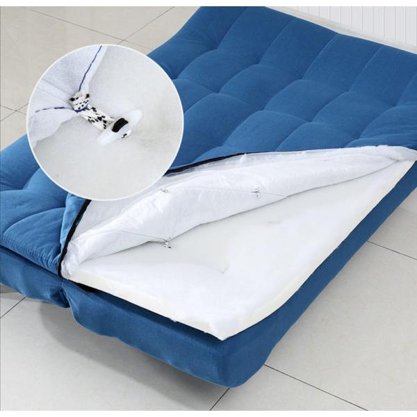 Convertible Love Seat Sofa Bed Double Futon Convertible Folding Couch Pull Out Sleeping 3 Seater with Metal Frame