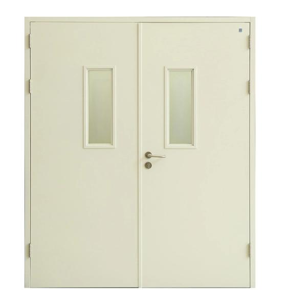 Hospital Fire Rated Swing Door 1.5mm Frame 1.0mm leaf For Clean Room