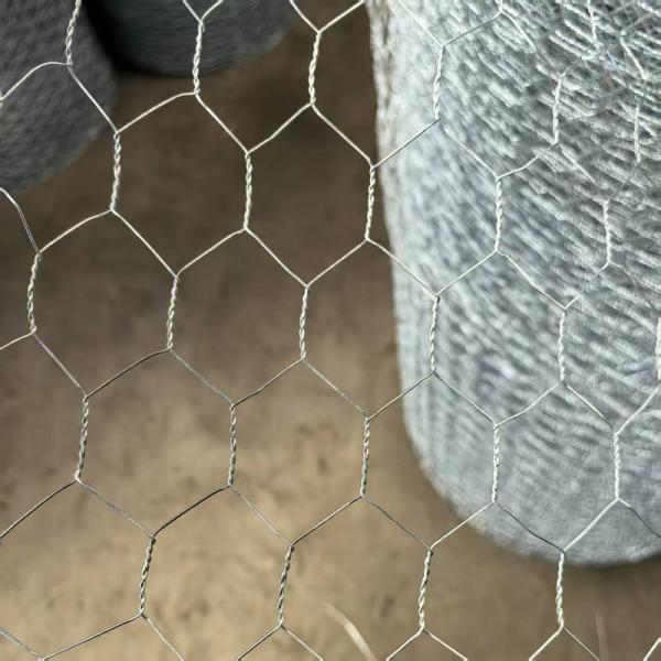 Galvanized PVC Coated Brass Hexagonal Wire Mesh Chicken Fence Anti Corrosion