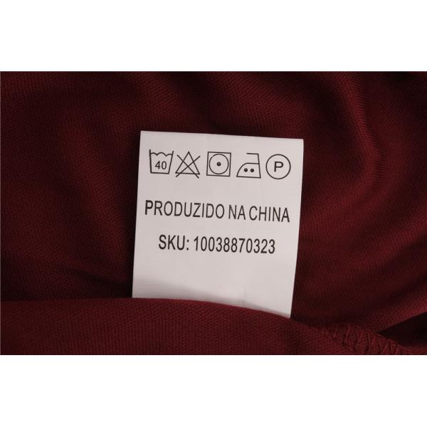 V Neck Elastic Band Ladies Dress Clothing 100% Viscose Polka Dot Red Dress