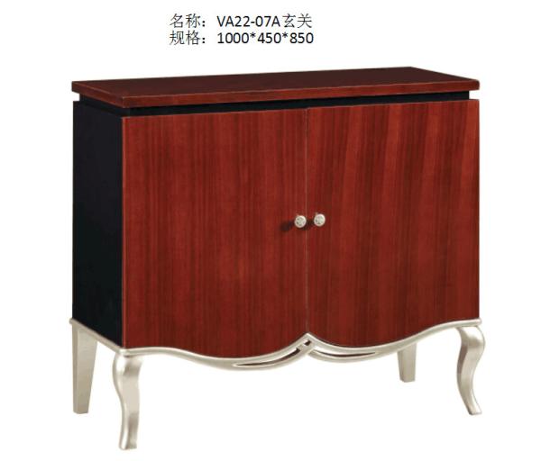 Luxury furniture for Villa house Reception table and Console cabients by Ebony wood in Glossy painting Sliver leaf