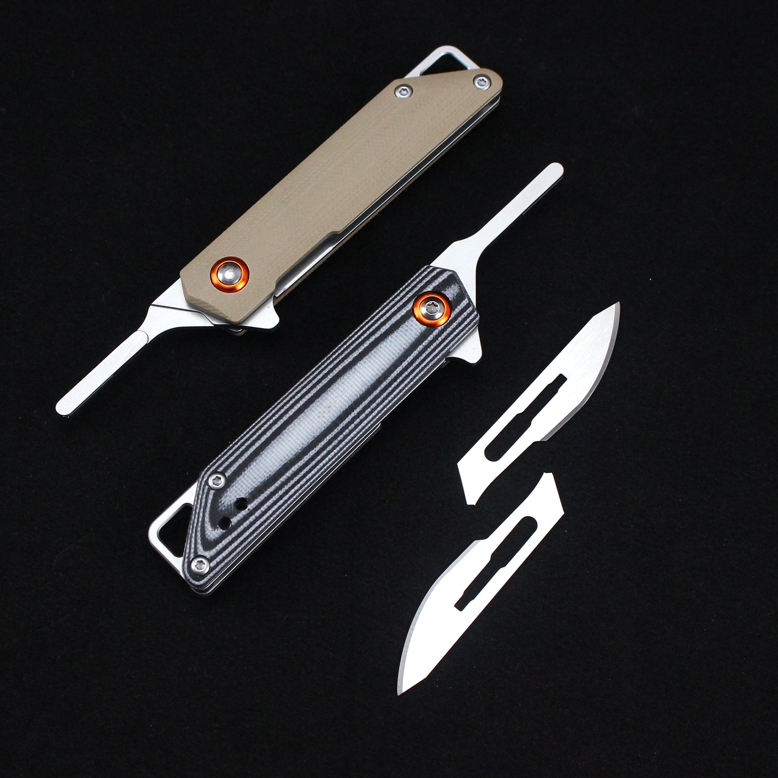 Customizable G10 Handle Scalpel Portable Mini Carbon steel Pocket Knife