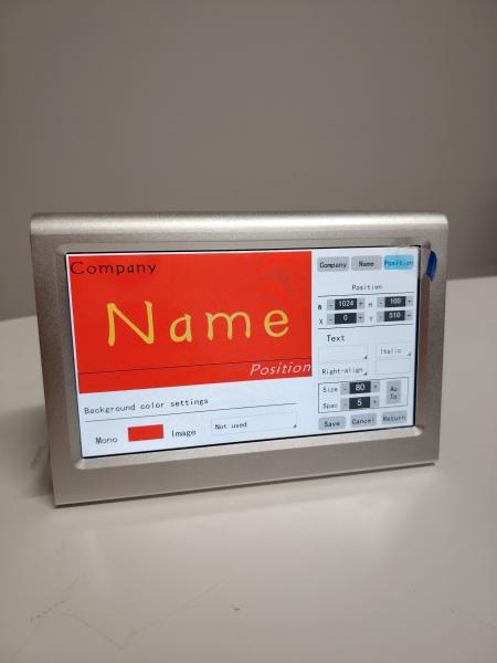 Factory customizable Double-sided electronic tables Conference system Electronic nameplate display