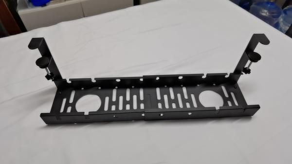 No Drill Steel Desk Cable Organizers Retractable Cable Tray for Easy Management