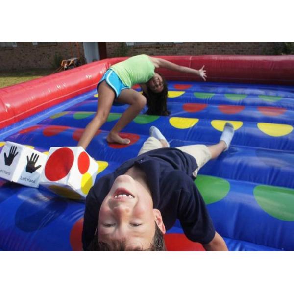 0.55mm PVC Outdoor Playing Inflatable Twister Sport Games Logo Customized
