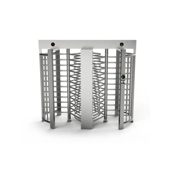 SS304 Stainless Steel Full Height Turnstile with 0.2S Response Time and Double Way Passage for Pedestrian Access Control