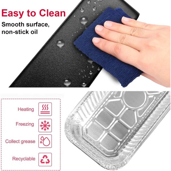 Мощность покрытая алюминиевой капельной кастрюли облицовки Пойматель кастрюли для Blackstone Griddle Легкий вес