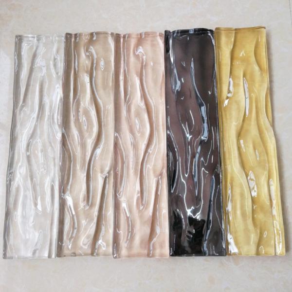 Artistic Textured Glass Brick Blocks Superior Durability and Performance for Your Design Project