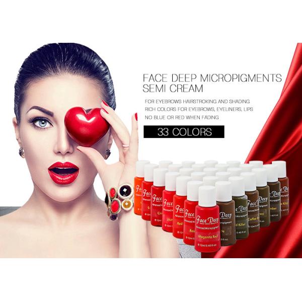 Permanent Makeup Eyebrow Tattoo Ink For Eyebrow / Eyeliner / Lip Body Tattoo Art 8ML/BOTTLE