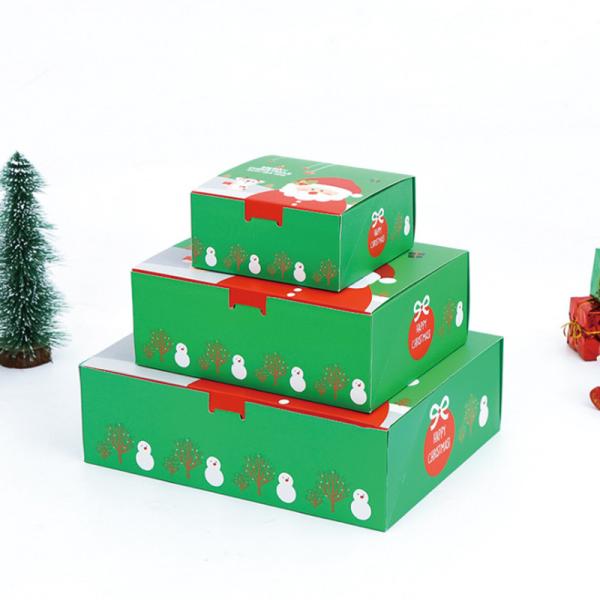 Customized beautifully printed Santa Claus red gift box