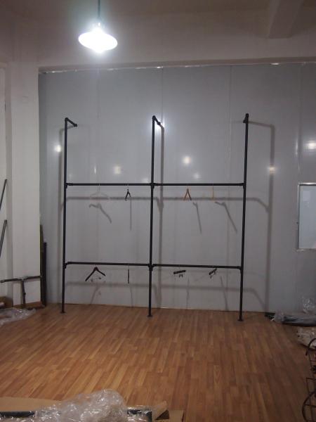 High Strength Pipe Rack And Wall Display Fixtures Easy Installation