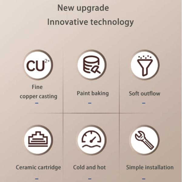 Черный мойка бассейн горячий и холодный кран ванной Медный кран