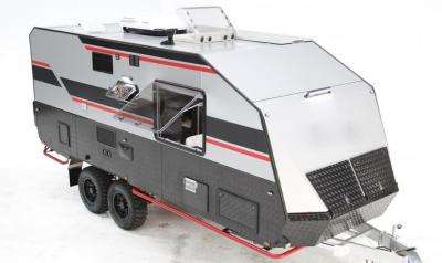 Lightweight Luxury Off Road Camper Trailer Integrated Sink And Spacious Seating Area