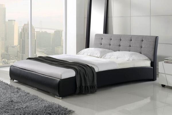 wholesale promotion modern bedroom furniture full, queen, king sizes synthetic leather bed