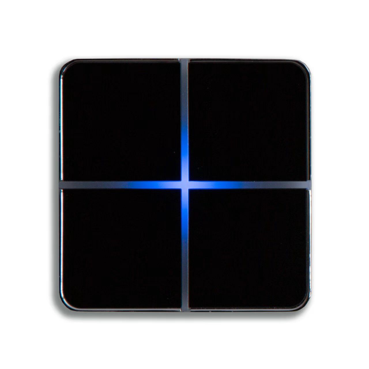 Smart Home Automation Zigbee/WiFi Touch Sensor Light Switch 10A 4-Gang Wall Switches for App Compatible