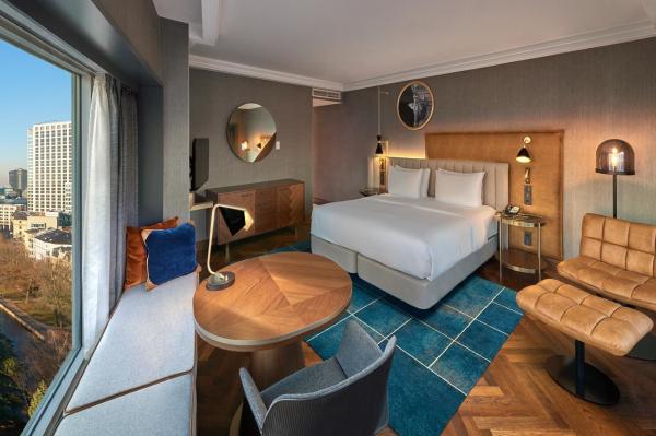 A mobília personalizada do quarto do hotel do tamanho ajusta-se com laca a favor do meio ambiente