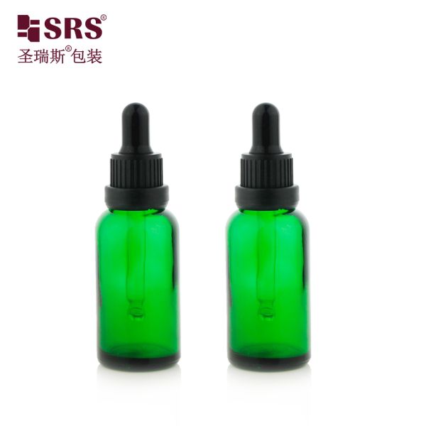 Large Head Tamper Proof Cap 5ml 10ml 15ml 20ml 30ml 50ml 100ml Glass Dropper Bottle for Skincare