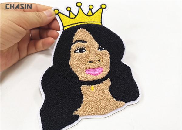 Image Chenille Embroidery Patches Custom No Minimum Size 10cmX6cm