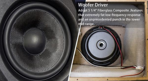 200 Watt Studio Monitor Speaker Home Stereo Speaker System HiFi Bookshelf Speakers Pair