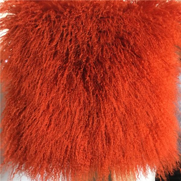 Long Hair Curly Sheep Fur throw Mongolian Tibetan Lambswool Blanket bed throw