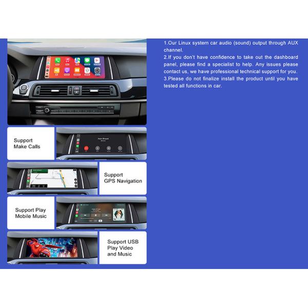 Линукс автомобильный стерео для BMW F10 2010-2016 CIC NBT Система поддержки беспроводной автозаписи и Android Auto