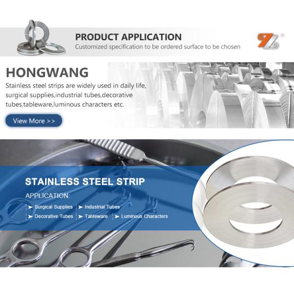 Разрез нержавеющей стали не магнитного БА прокладок SS 304 законченный свертывает спиралью 0.25mm-3mm толстое JIS