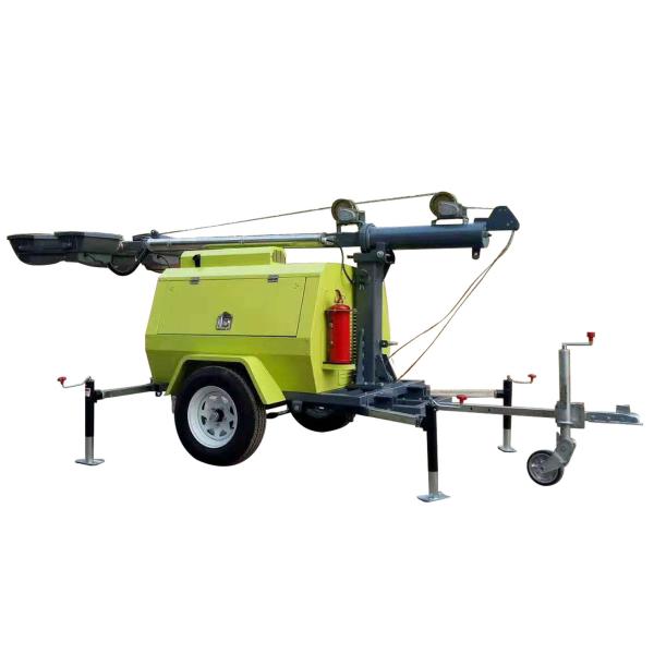 9m Trailer Mobile Lighting Vehicle 6KW Diesel Mobile Lighting System