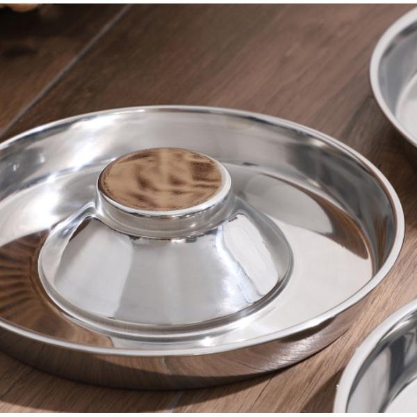 Stainless Steel Dog Bowl Puppy Slow Feeder Bowls For Food Feeding