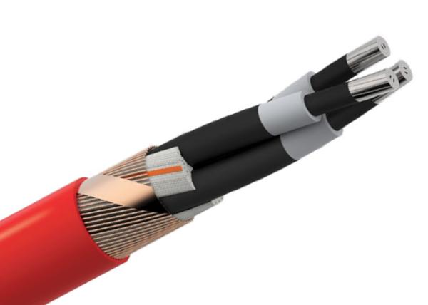 Three Core Unarmoured MV Power Cable Aluminum Conductor Medium Voltage Power Cable