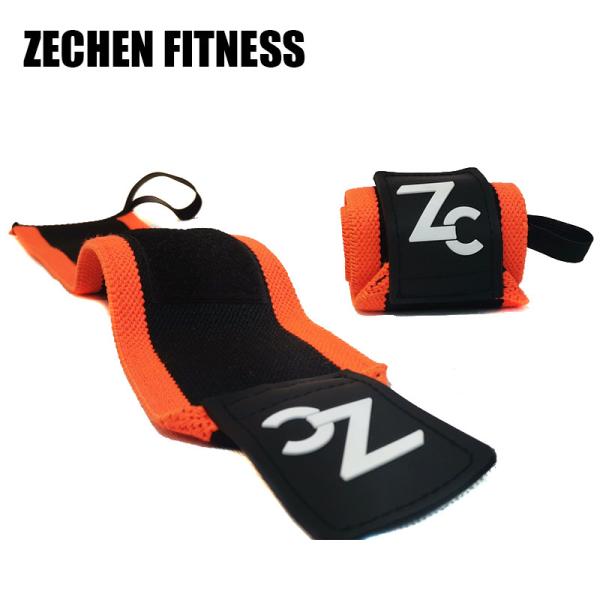 Cotton Black Elastic Wrist Straps 45cm Gym Wrist Support Wraps Weight Lifting Fitness
