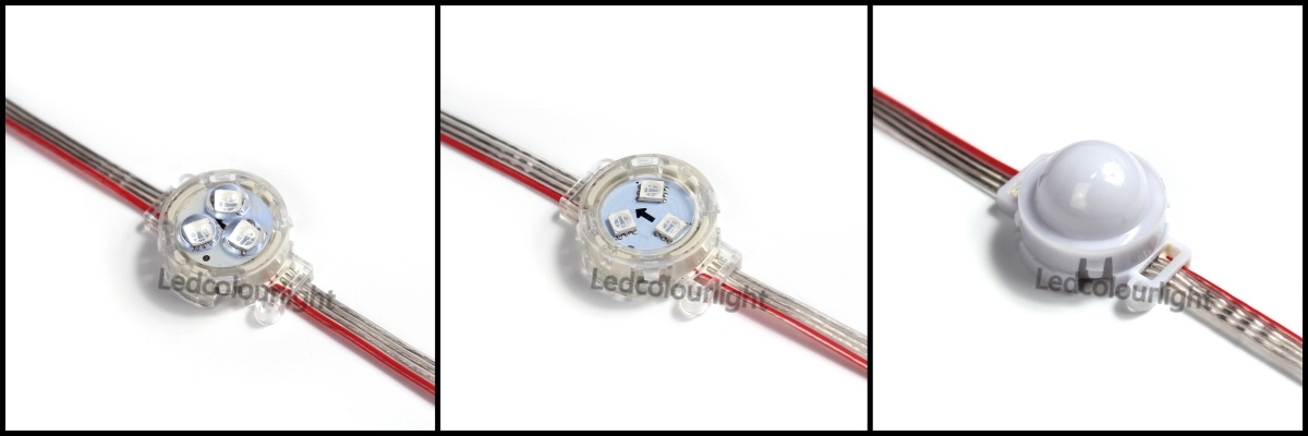 UCS2904 RGBW Control IP67 Waterproof 30mm Pixel Light 12V 24V Permanent Christmas Track Lights