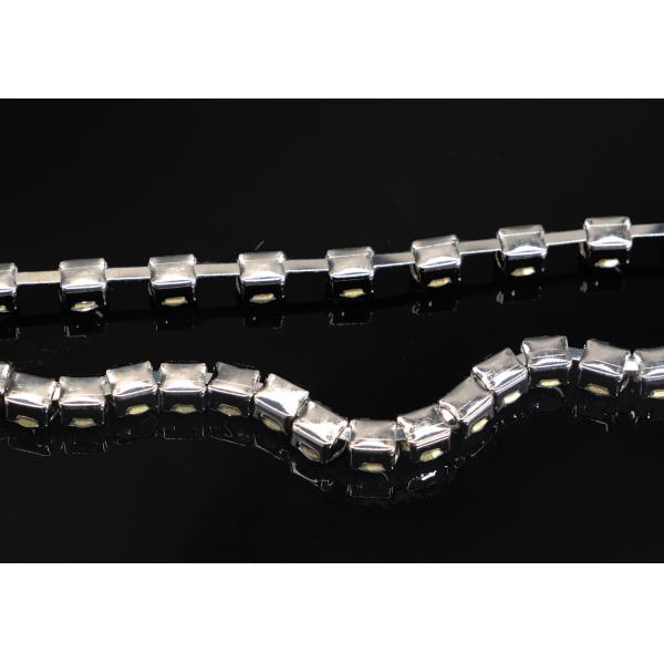 Copper Pearl And Rhinestone Necklace Inlaid 5.89MM Round Diamond OEM