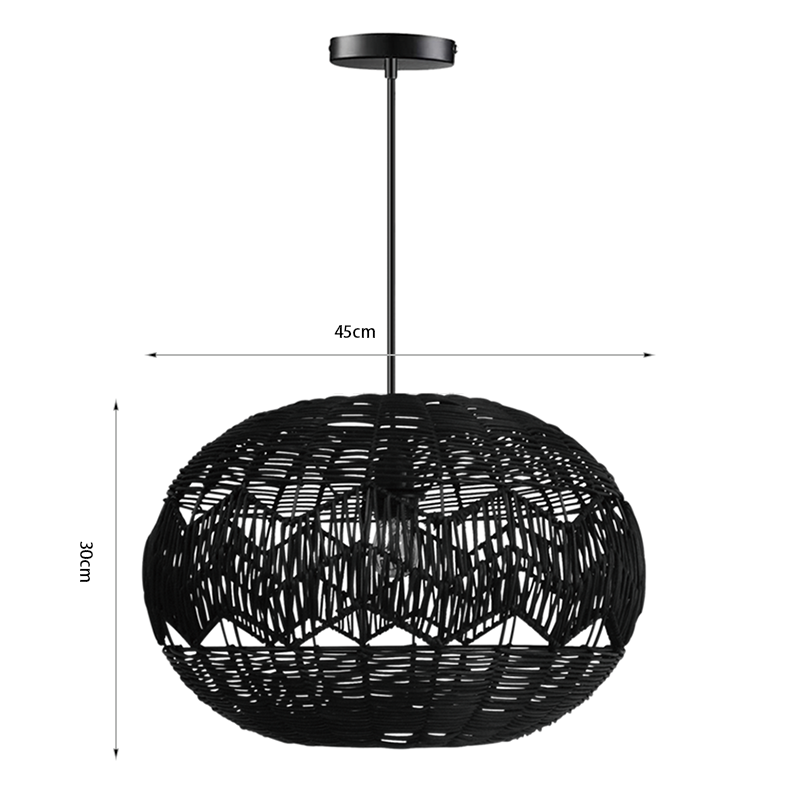 Handcrafted rattan chandelier, warm glow for living rooms, OEM/ODM.