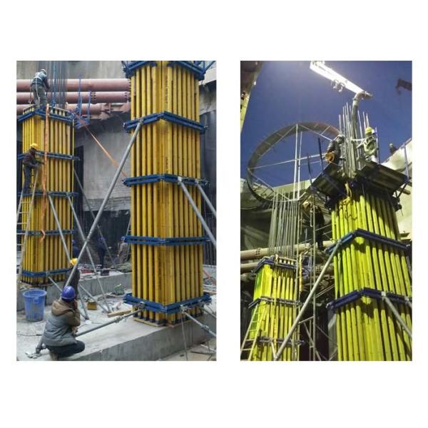Concrete System Column Formwork With Standard Timber Beam H20 And Steel Waler
