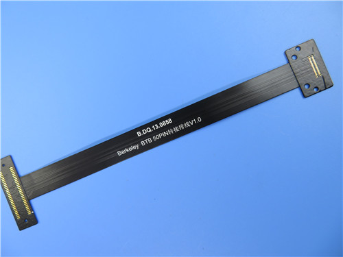 Dual Layer Flexible PCBs Plating On Polyimide with 0.25mm Thick With Immersion Gold