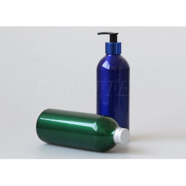 Пустая серебряная алюминиевая косметическая повторно использованная бутылка с насосом 500мл лосьона