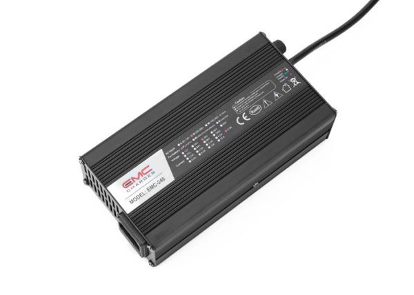EMC-240 36V5A Aluminum lead acid/ lifepo4/lithium battery charger for golf cart, e-scooter