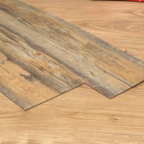 Deep Embossed Luxury Vinyl Wood Plank Pure PVC Distinctly Nortic Style CE Certificated