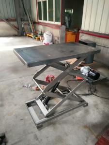 De aço inoxidável Scissor a tabela de elevador, Levelers de aço inoxidável hidr