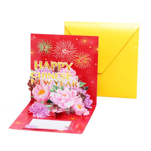 Personalization 3D Pop Up Greeting Card Artificial Style with Blank Message Space
